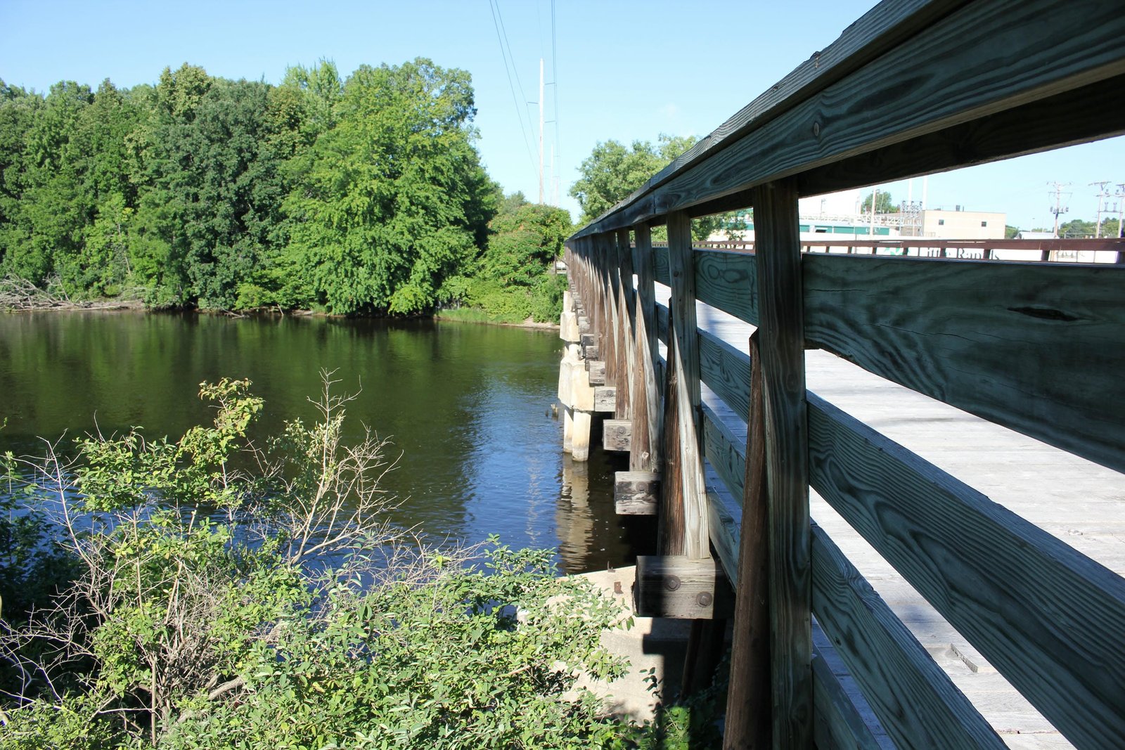 Looking west